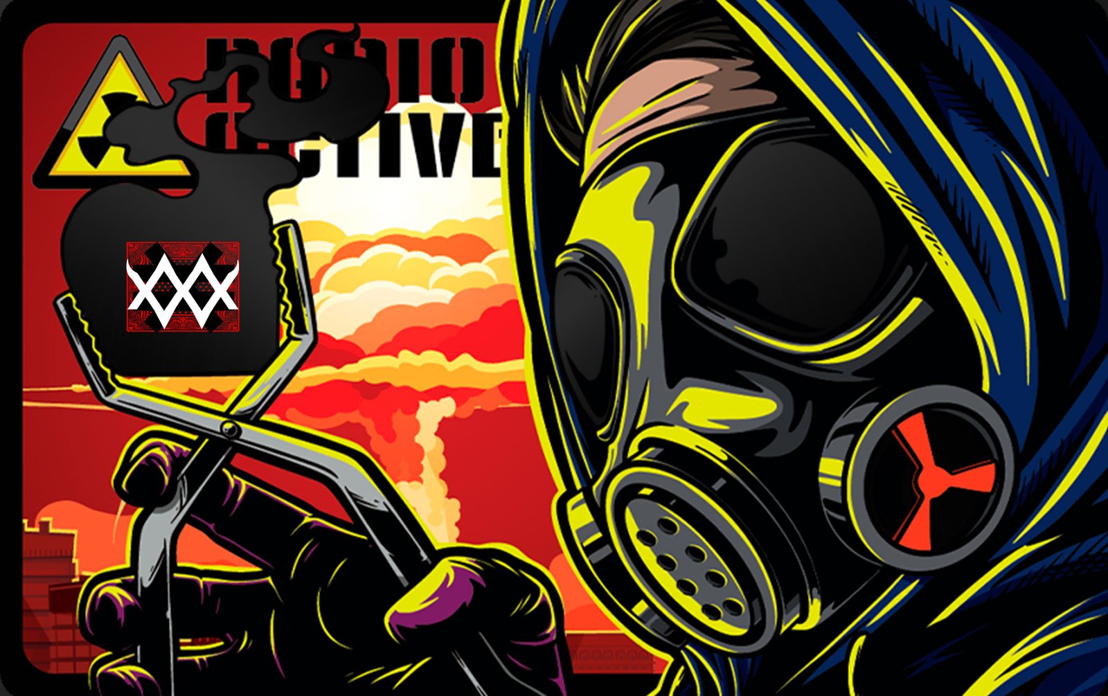 Color Fusion Card Radio Active black