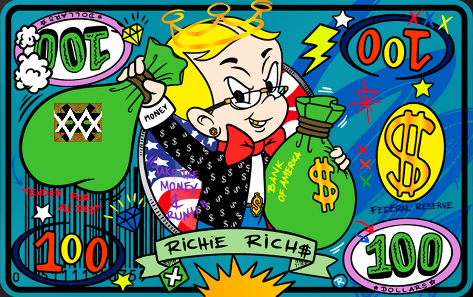 Color Fusion Card Richie Rich 100 black
