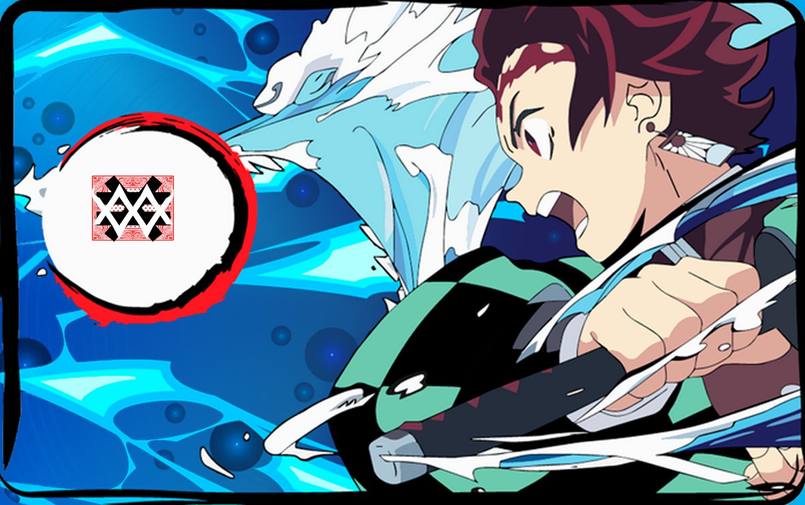 Color Fusion Card Demon Slayer black