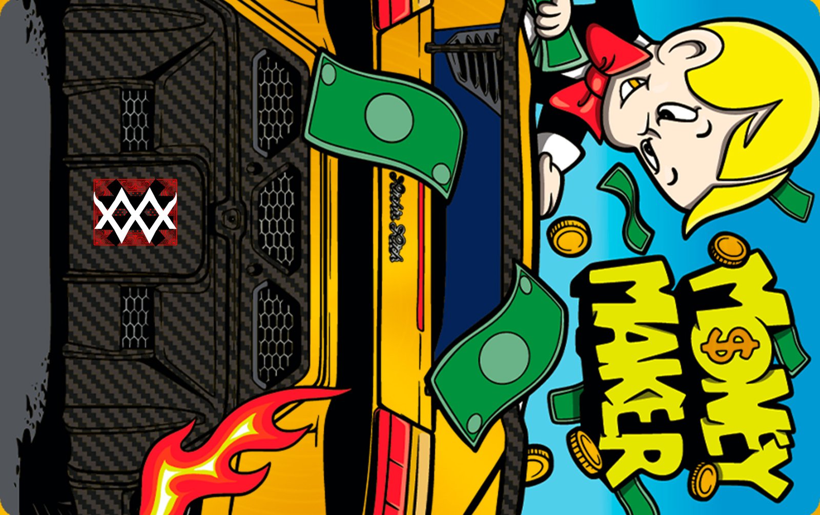 Color Fusion Card Richie Lambo black