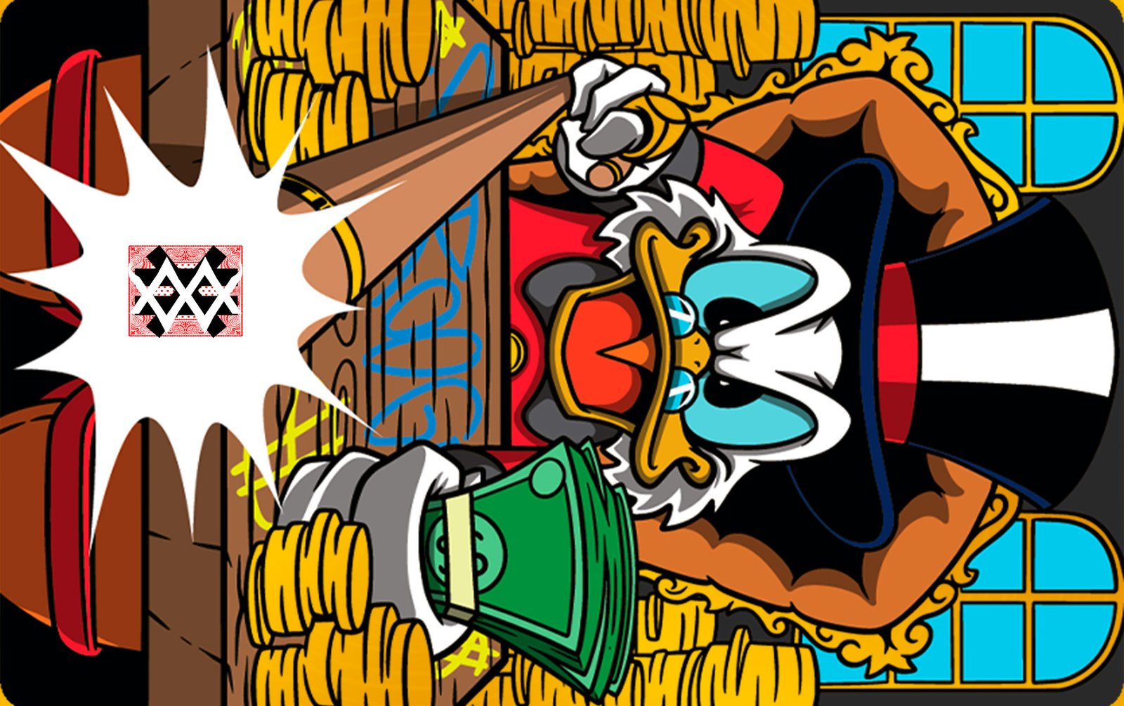 Color Fusion Card Scrooge black