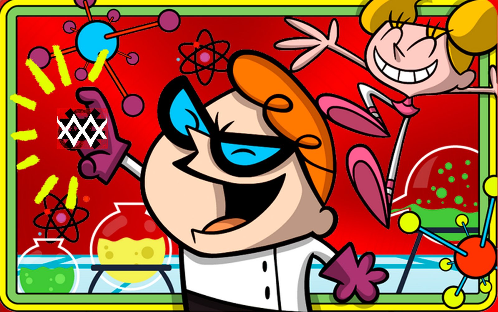 Color Fusion Card Dexter Lab black