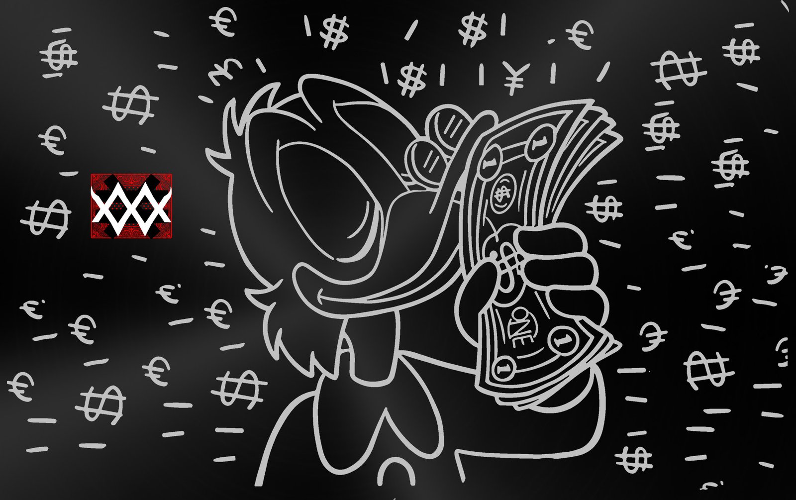 Exclusive Collection Card Money Duck black