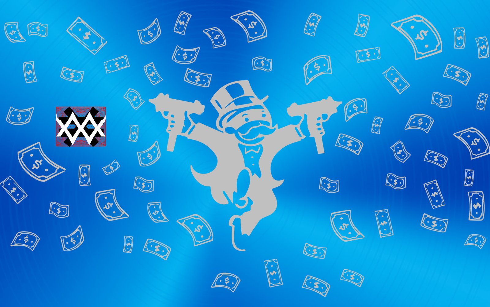 Exclusive Collection Card Uzi Money blue