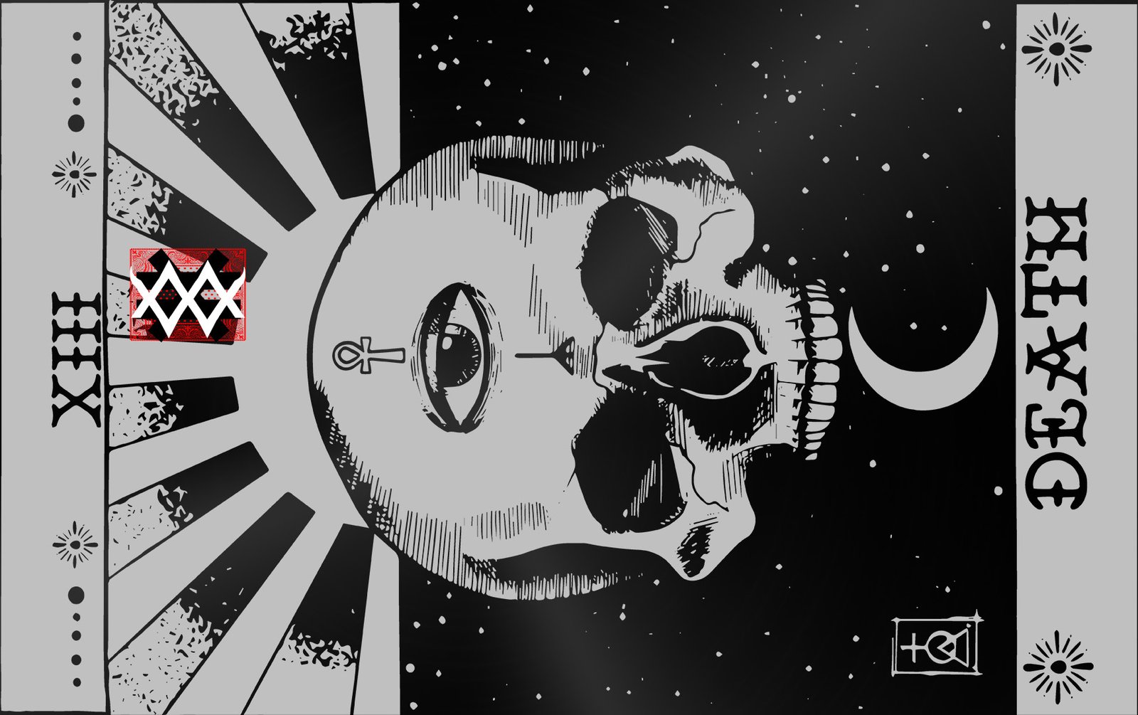 Fortune Collection Card Death black