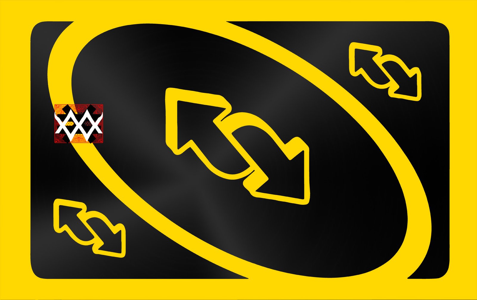 Fortune Collection Card Uno Reverse blue