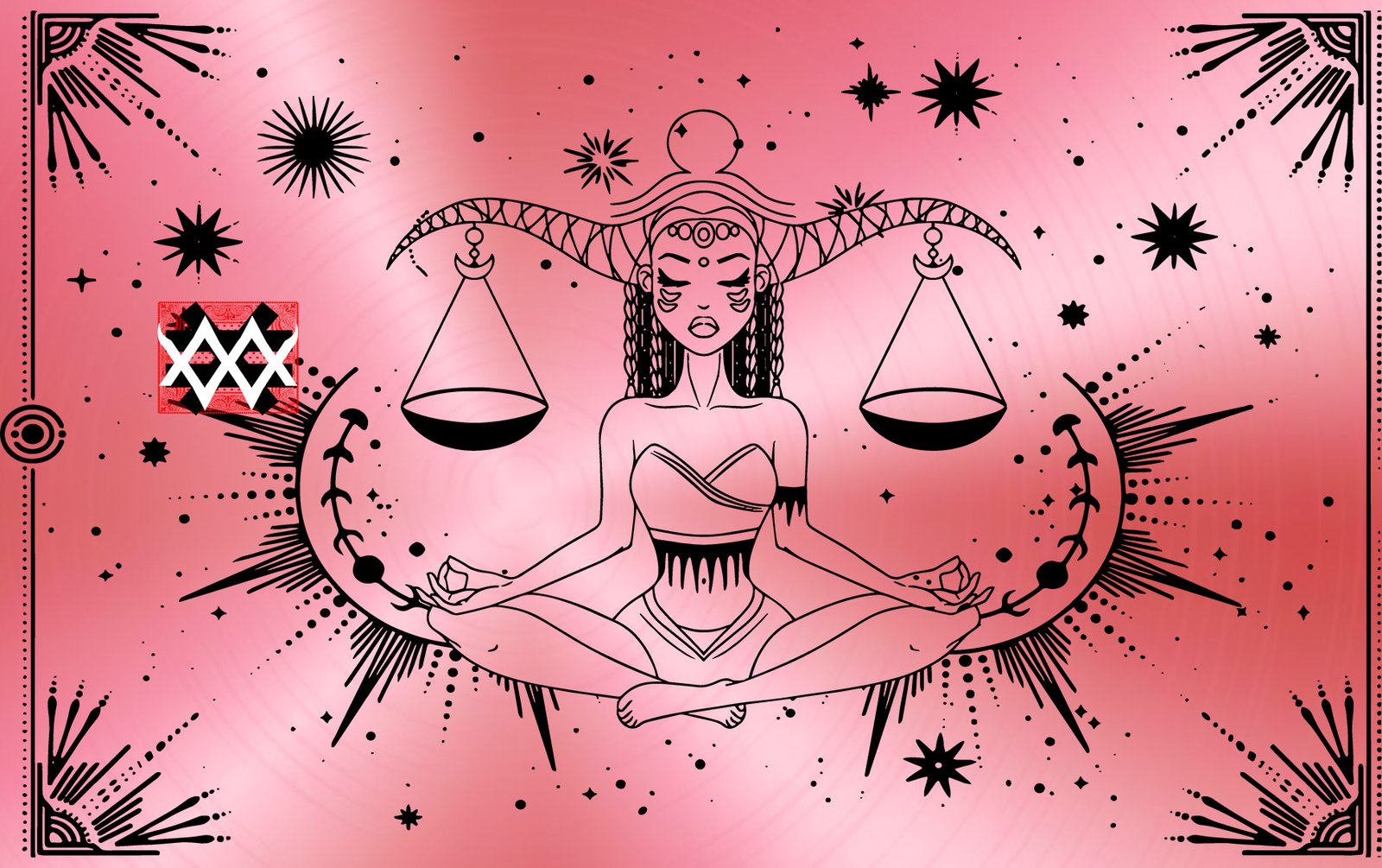 Fortune Card Equilibrium Goddess rose