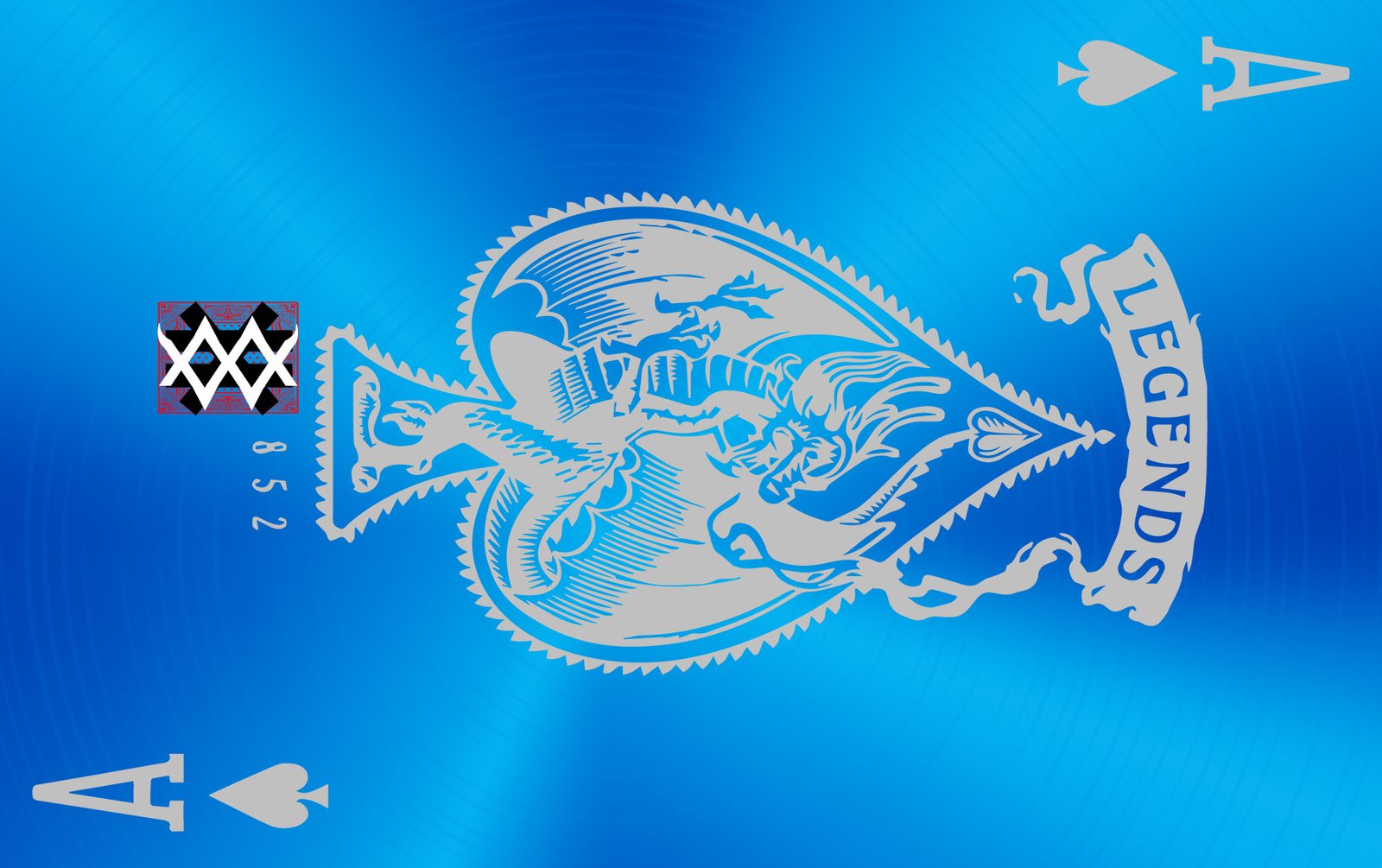 Highroller Card Legends Ace blue