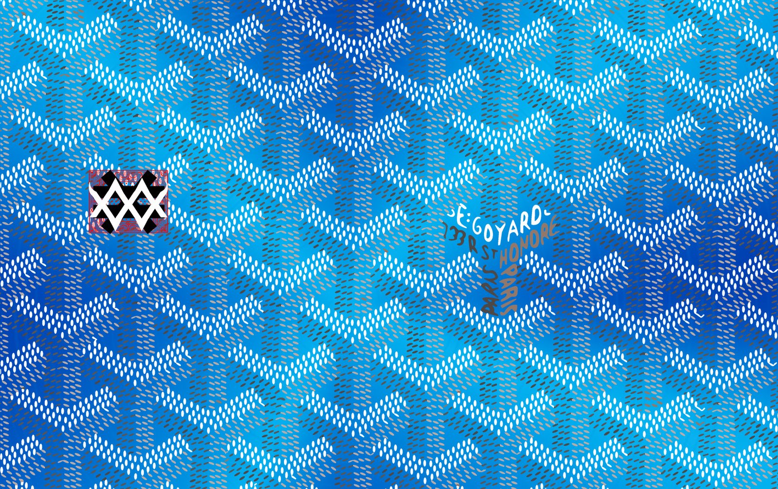 Luxury Collection Card Goyard Honor Paris blue