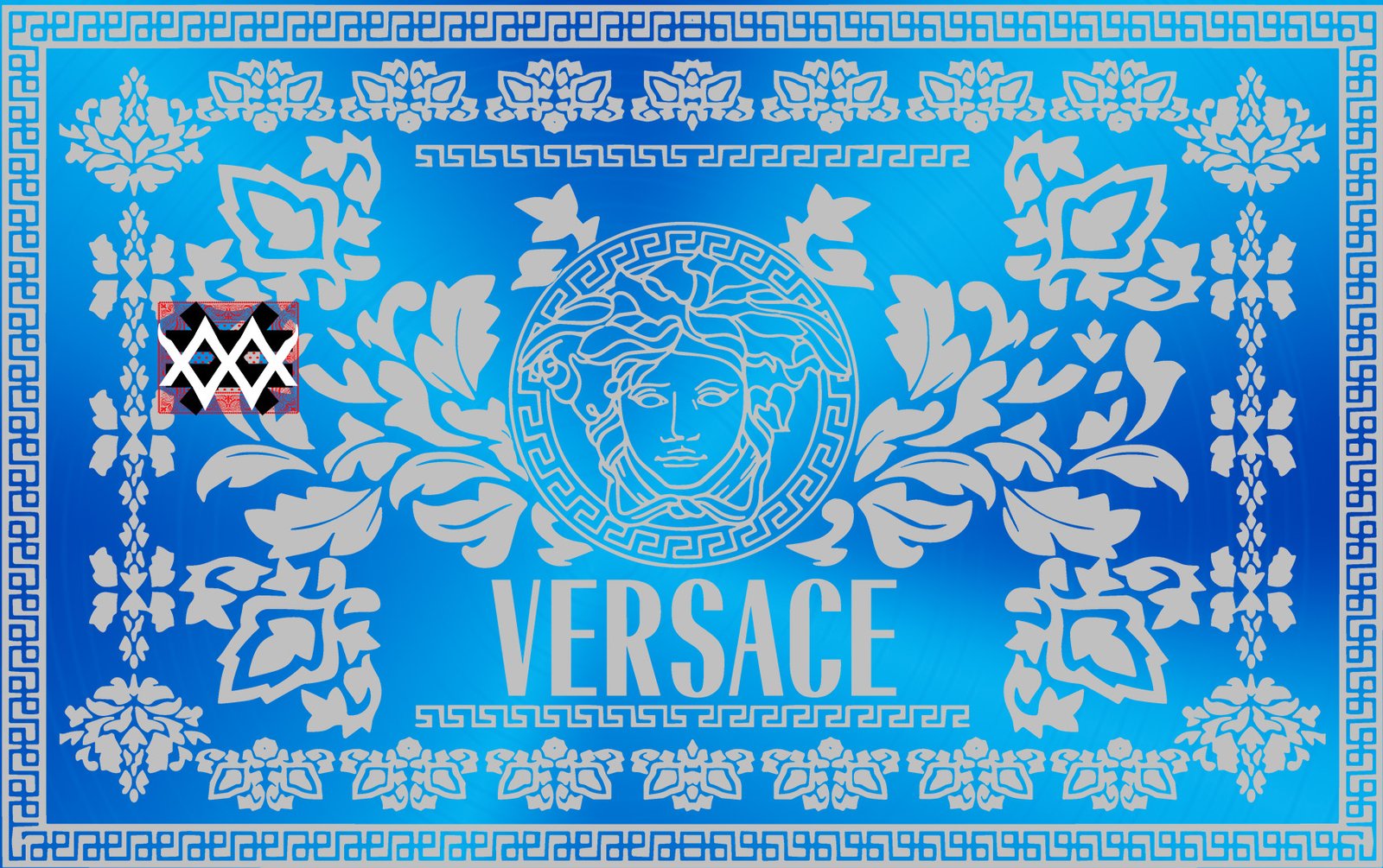 Luxury Card Versace blue