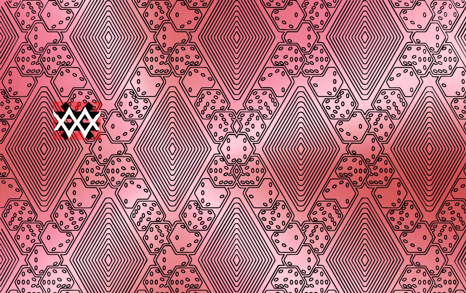 Pattern Card Rolling Fate rose