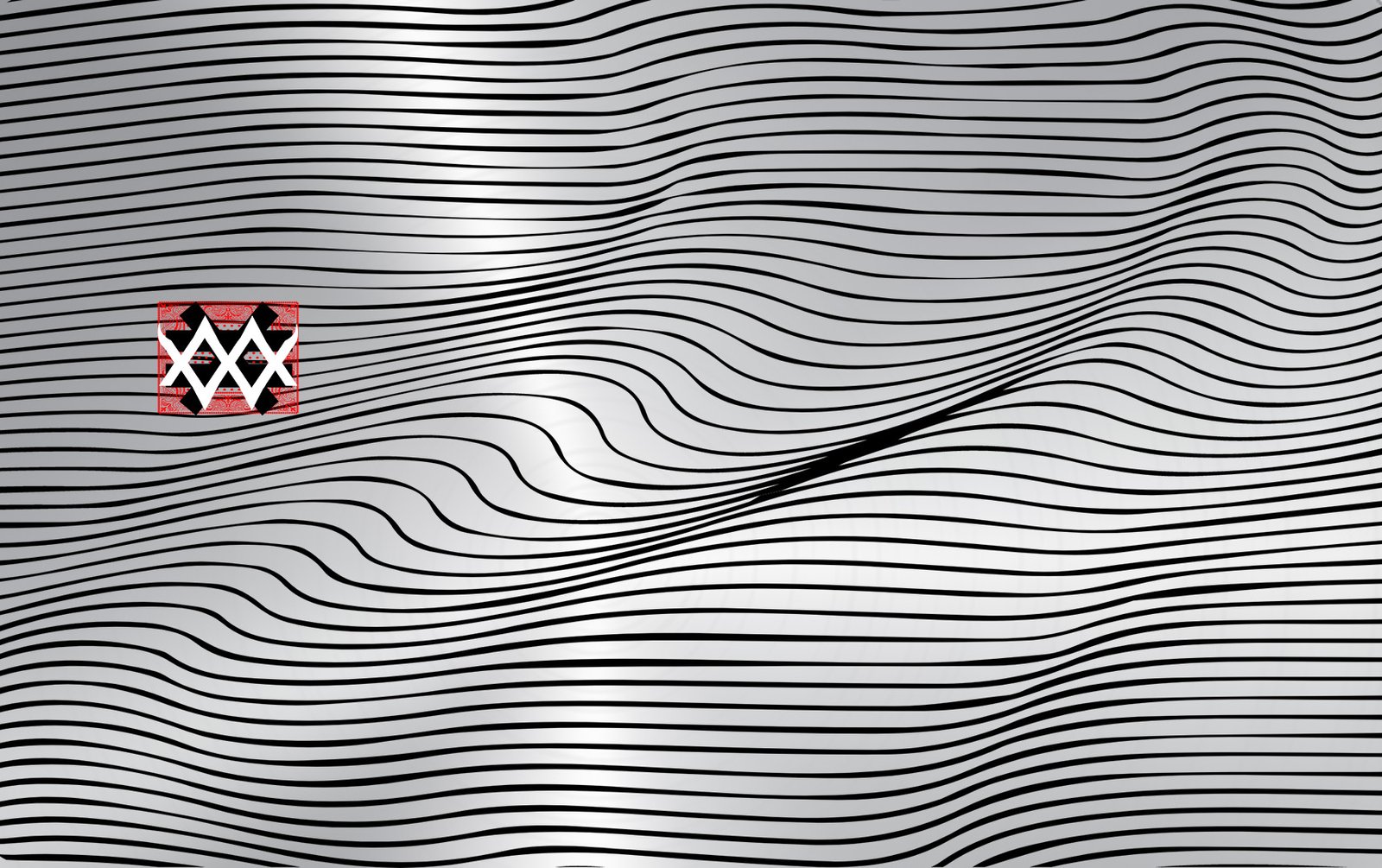 Pattern Card Flow State silver