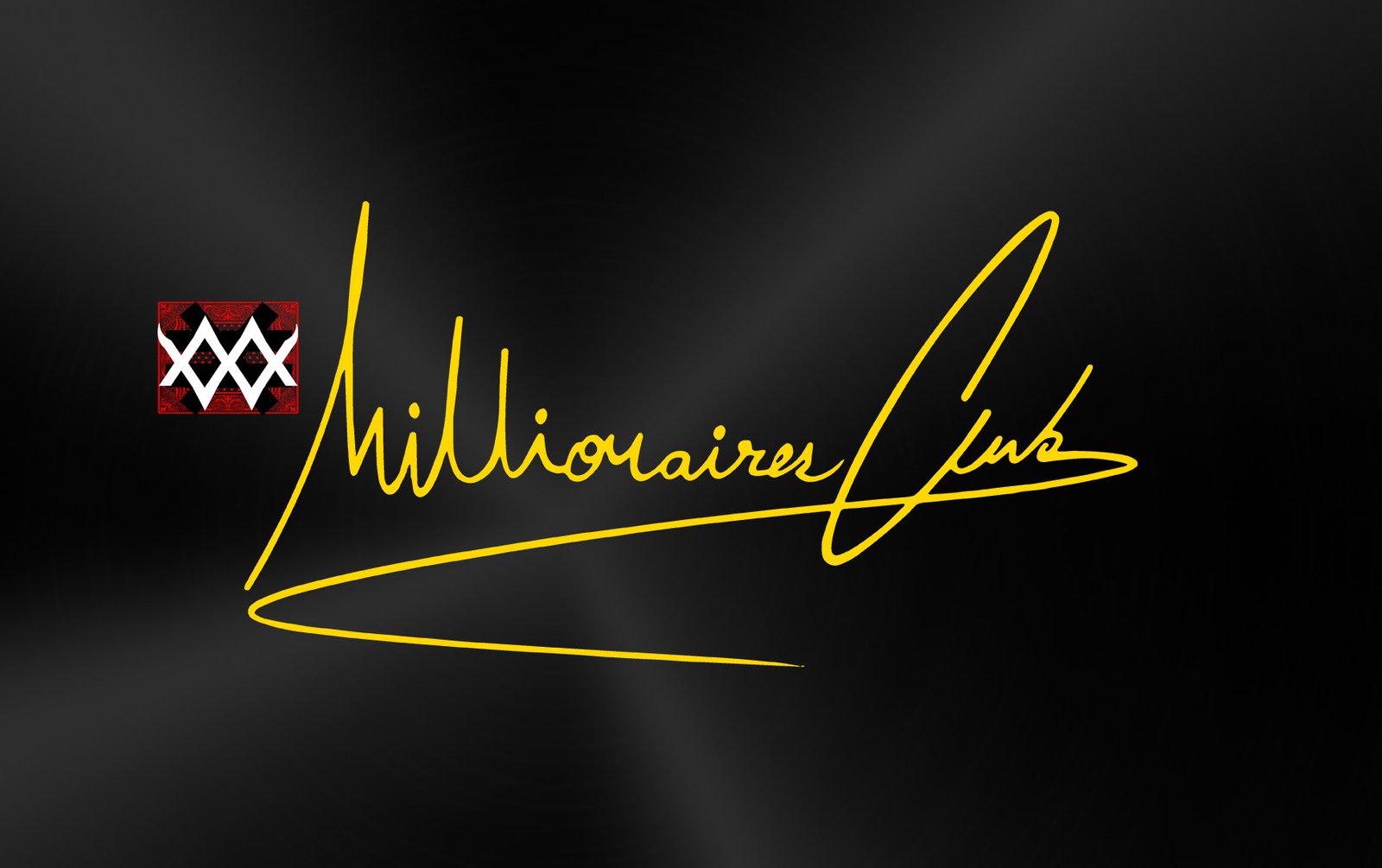 Quotes Card Millionaires Club blackgold