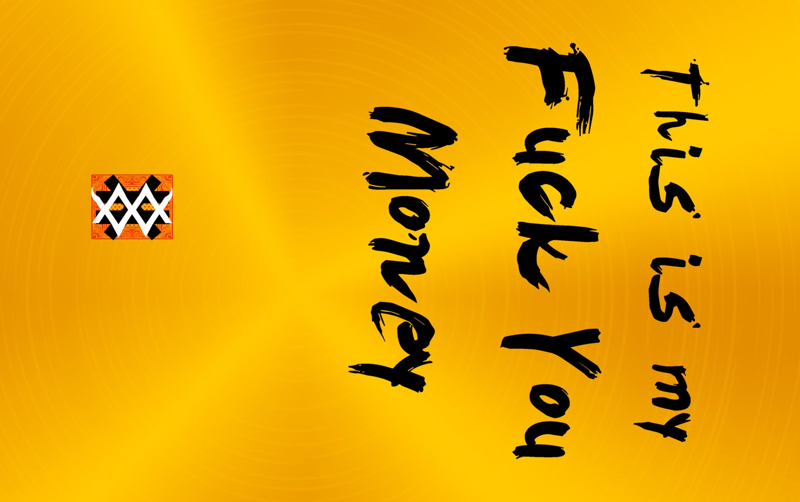 Quotes Card Fuck You Money gold