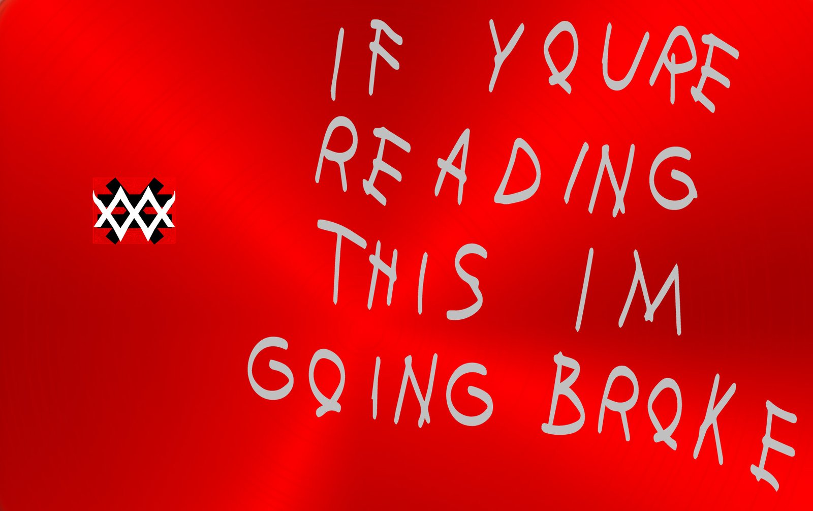 Quotes Card Going Broke red