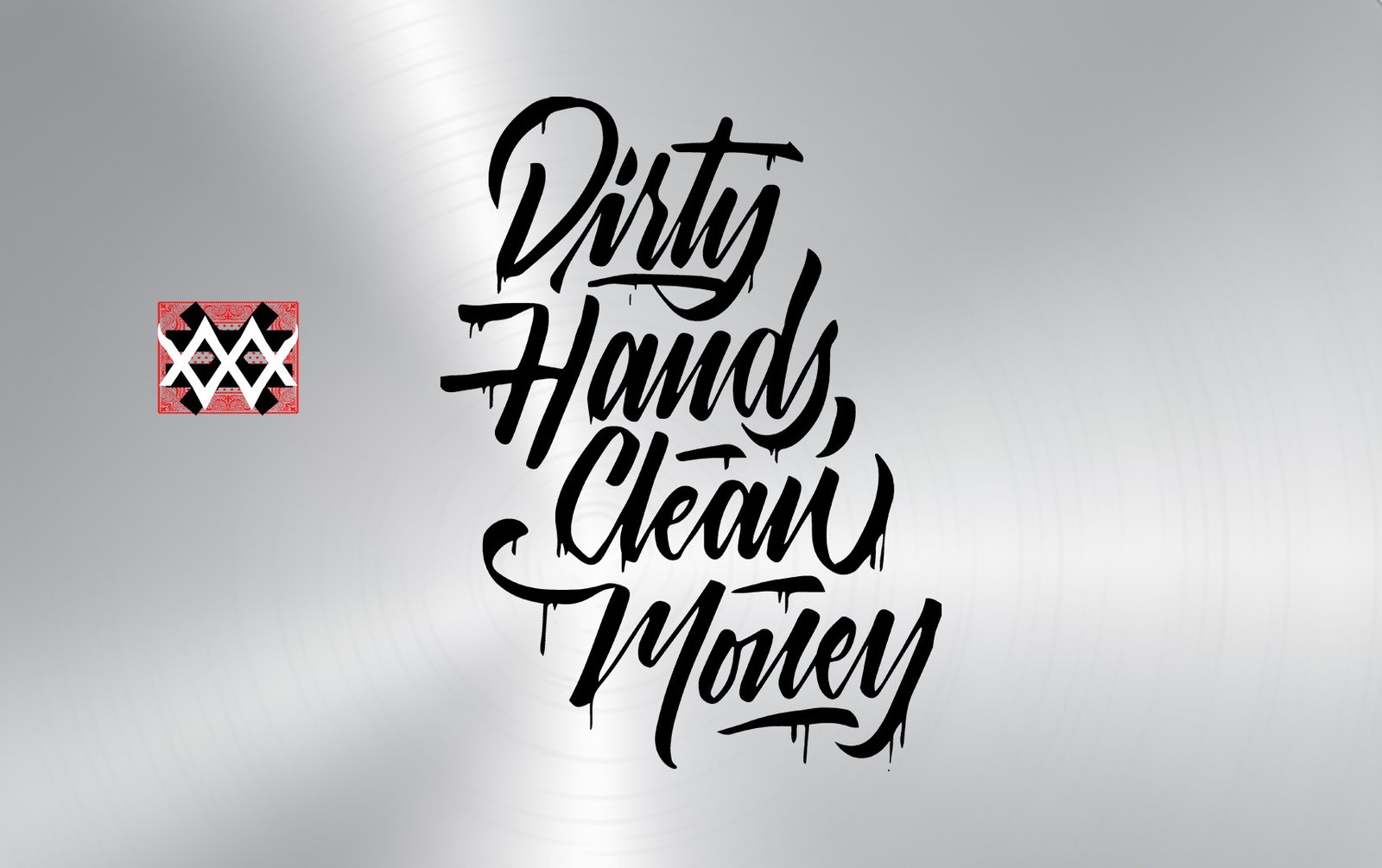 Quotes Card Clean Money silver